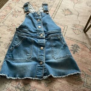 Mini Boden overall denim dress size 5-6